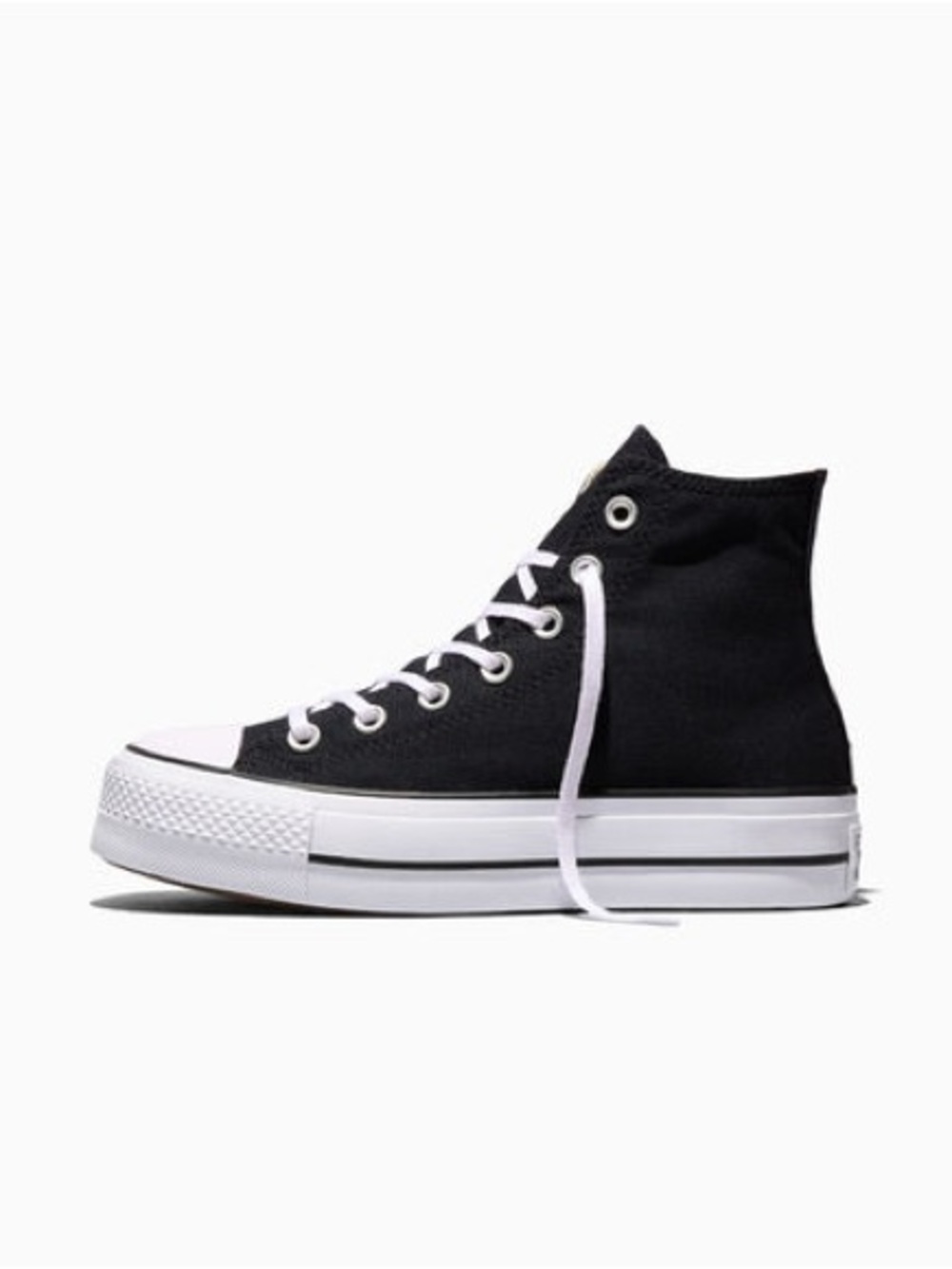 Converse Platform Chuck Taylor High Top - Black/White Size 7.5